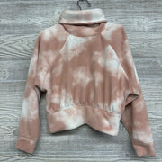 Crop Turtle Neck Fleece Pullover Tie Dye 6