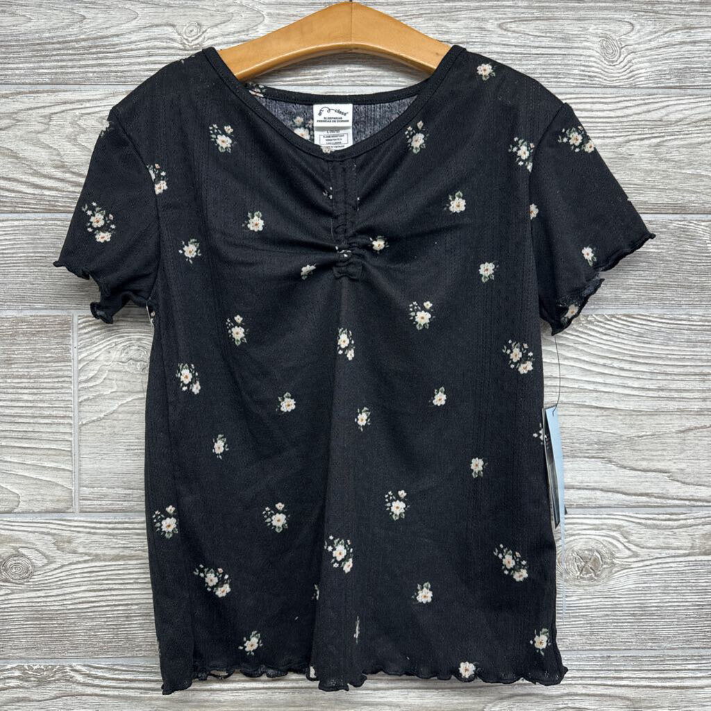 NEW 2 Pc PJs Flowers Cinched 10-12