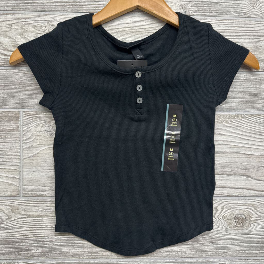 NEW Ribbed Henley Shirt 8