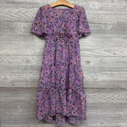 NEW Chiffon Dress Flowers Foil Dots 4-5