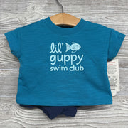 NEW Shirt & Shorts Lil' Guppy Swim Club nb