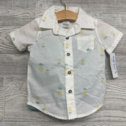 NEW Button Up Shirt & Shorts Pineapples 9m