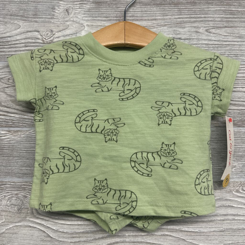 NEW Shirt & Shorts Tigers 0-3m