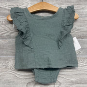 NEW Gauze Eyelet Shirt & Bummies 6-9m