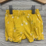 NEW Bodysuit, Flutter Sleeve Shirt & Shorts Flowers 3m