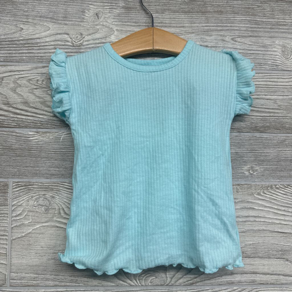 NEW Ribbed Shirt & Shorts Lettuce Trim 12m