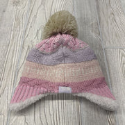 Winter Hat Stripes W/ Pom 6-24M