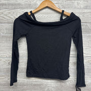 NEW LS Off Shoulder Ribbed Shirt 10-12