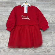 NEW LS Tulle Dress Hugs & Kisses 12m