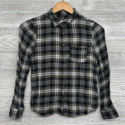 LS Plaid Button Up Flannel Shirt 9-10