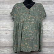 LS Peplum Shirt Flowers XL