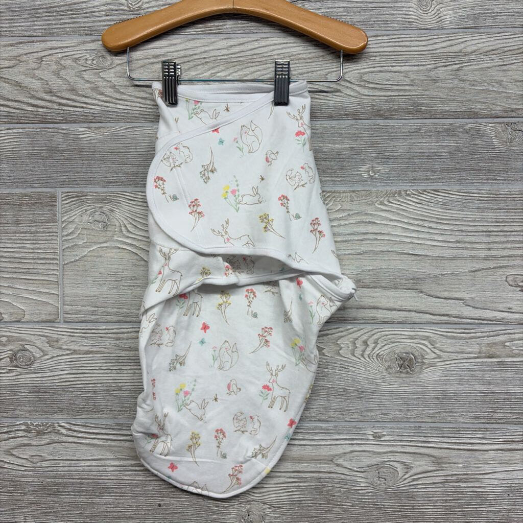 Easy Change Swaddle Flowers Bunnies 0-3m