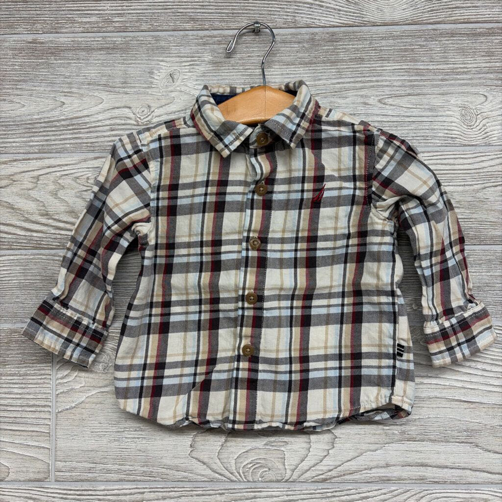 Plaid Button Up Shirt 12M