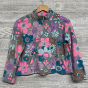 1/4 Zip Fleece Pullover Flowers 10