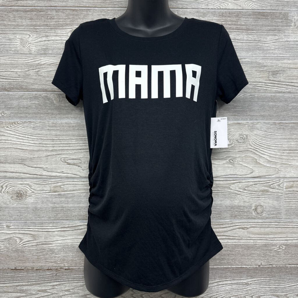 NEW Ruched Shirt Mama Medium