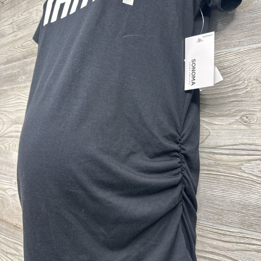 NEW Ruched Shirt Mama Medium