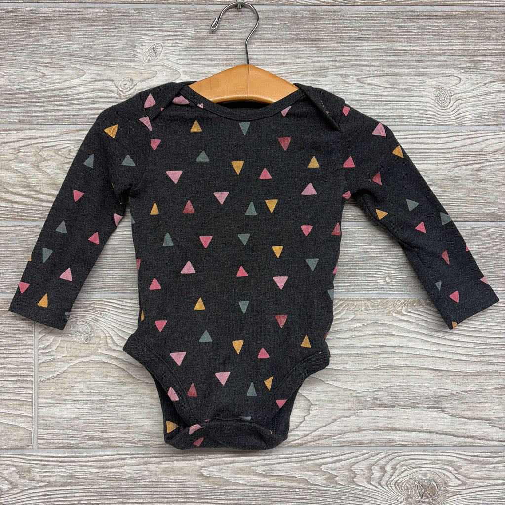 LS Bodysuit Triangles 6-12M