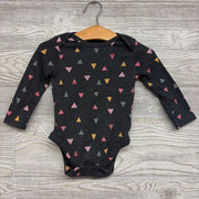 LS Bodysuit Triangles 6-12M