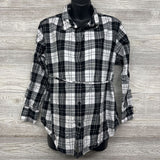 LS Plaid Button Up Shirt W/ Belt XL