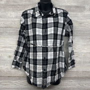 LS Plaid Button Up Shirt W/ Belt XL