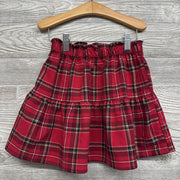 Plaid Tiered Skirt 3-4t