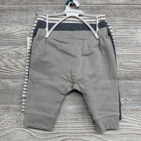 NEW 3 Pk Pants Solid Stripes 0-3m