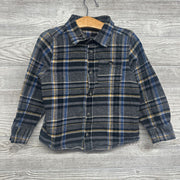 Flannel Plaid Button Up Shirt 5t