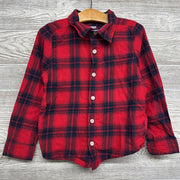 Plaid Button Up Shirt 5t