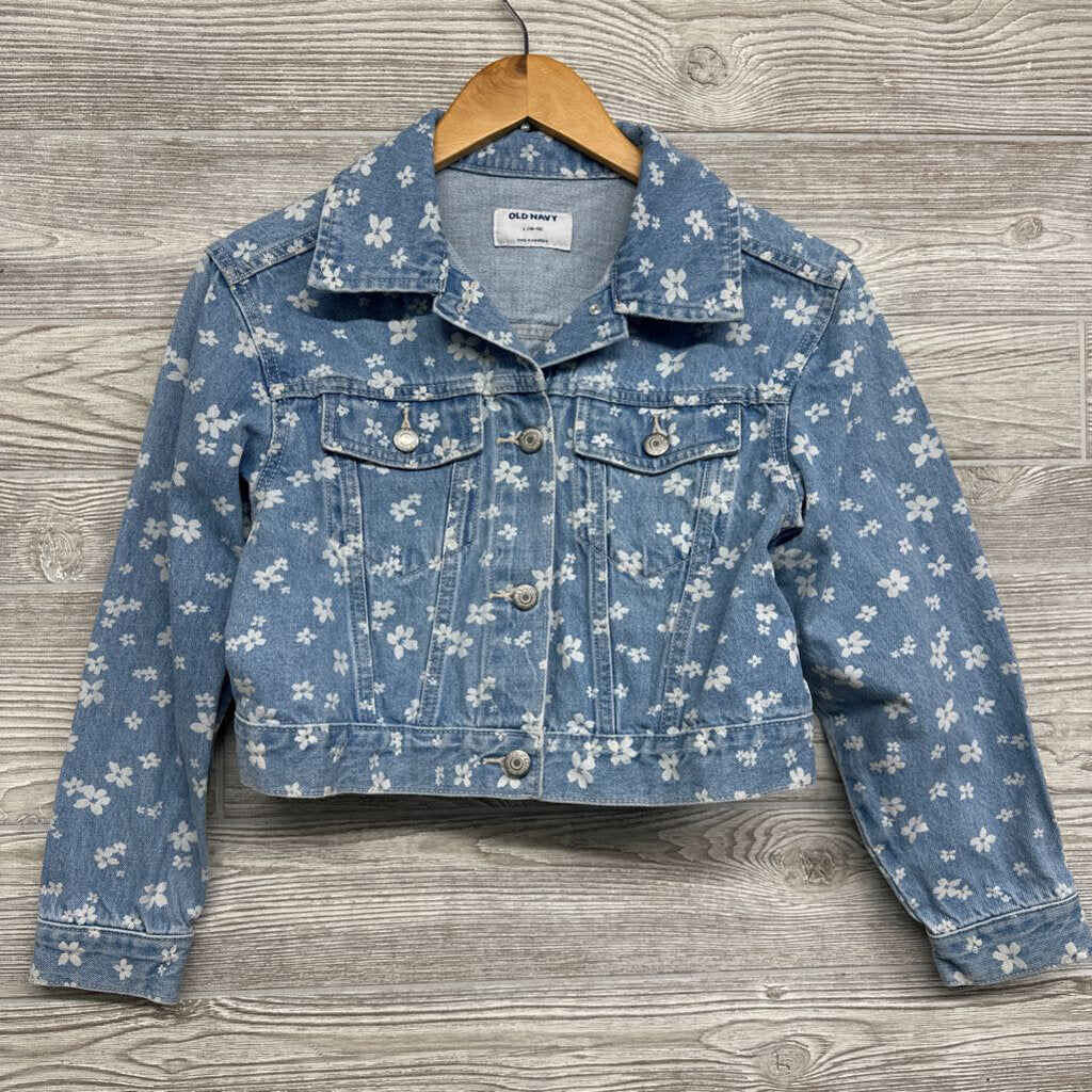 Denim Jacket Flowers 10-12
