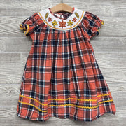 Smocked Plaid Dress Leaves 3t
