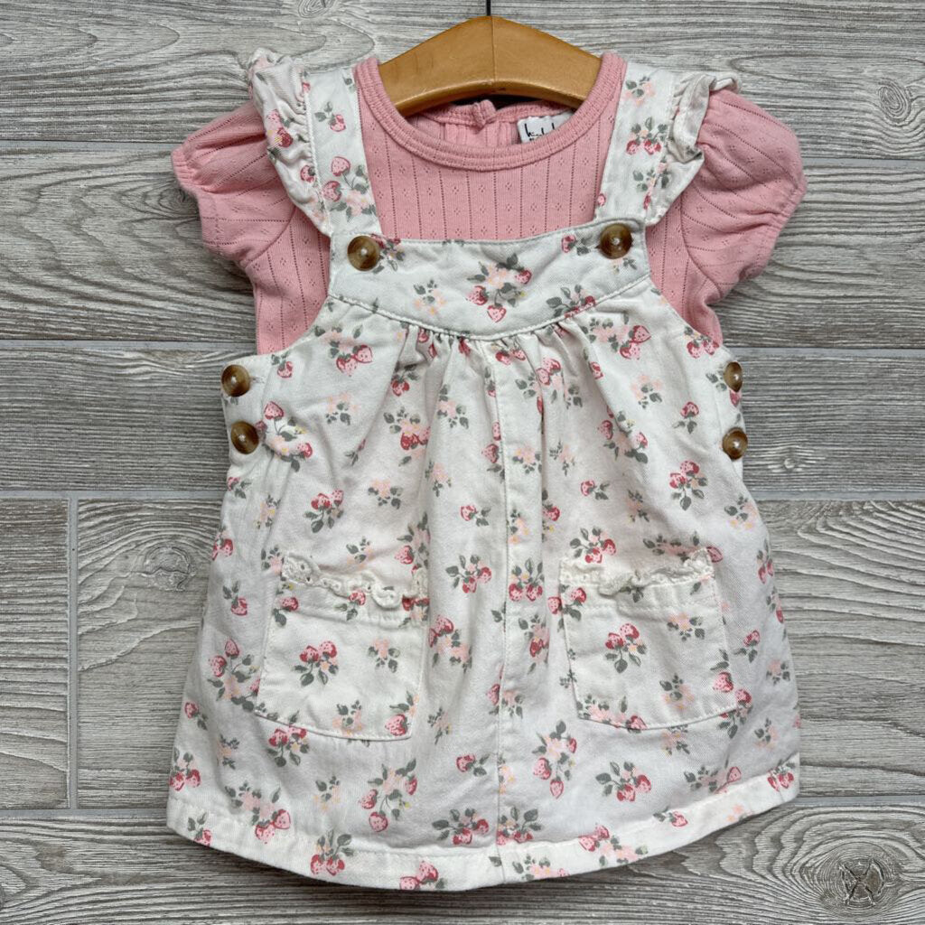 Pointelle Bodysuit & Jumper Strawberries 12m