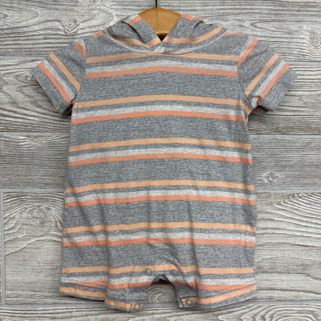 Shorty Romper W/ Hood Stripes 3m