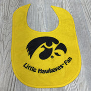 Terry Cloth Bib Little Hawkeyes Fan