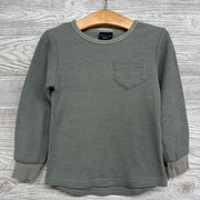 LS Waffle Knit Shirt Chest Pocket 4t-5t