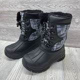 Snow Boots Toggle Lace Up Printed 2y