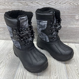 Snow Boots Toggle Lace Up Printed 2y