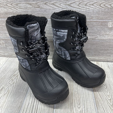 Snow Boots Toggle Lace Up Printed 2y