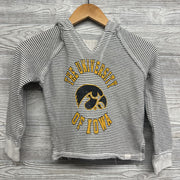 Crop Hoodie Iowa Hawkwyes Stripes 7