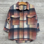 Plaid Shacket Chest Pockets 5t