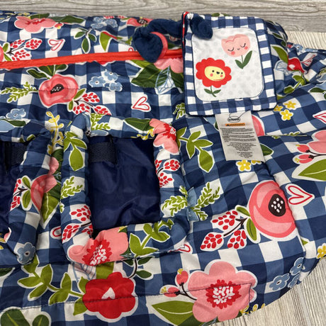 Gingham Shopping Cart & High Chair Cover Flowers