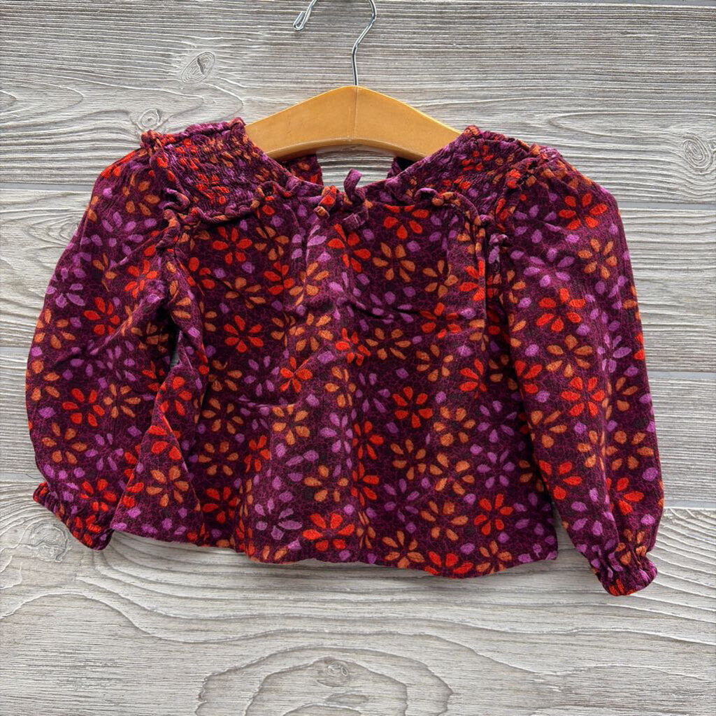 Shirt Ruffle Flowers 6-12M