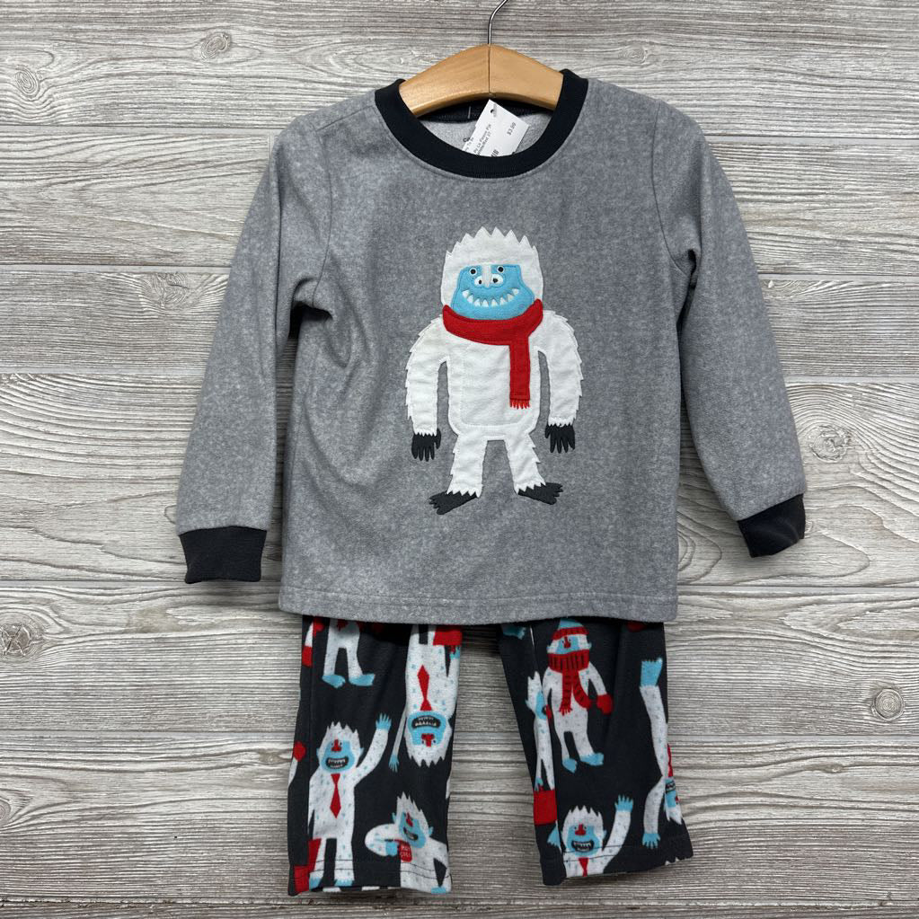 2 Pc Ls Fleece Pjs Yeti