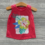 Tank Top Leaves Flowers 2t