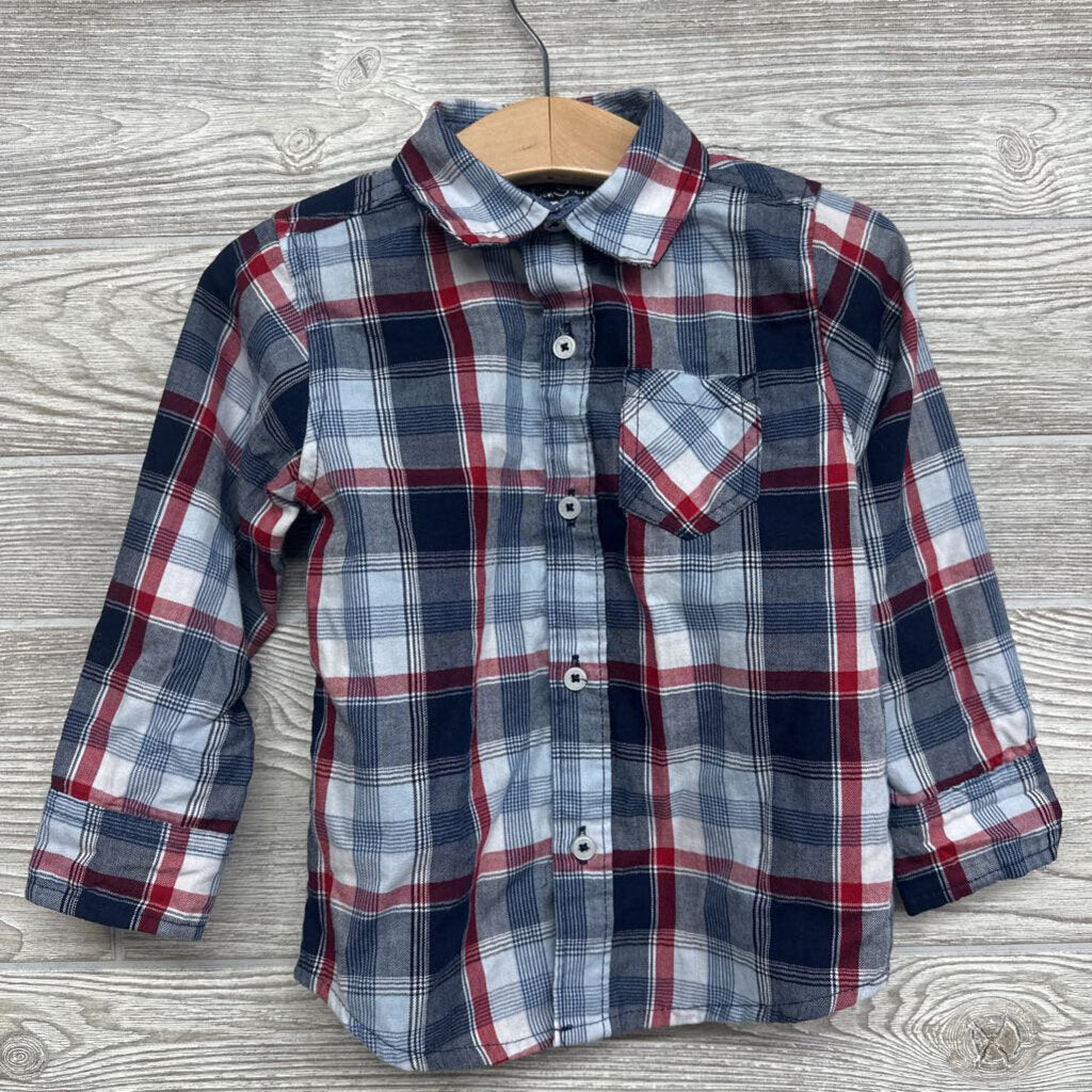 LS Plaid Button Up Shirt 24m
