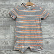 Shorty Romper W/ Hood Stripes 24m