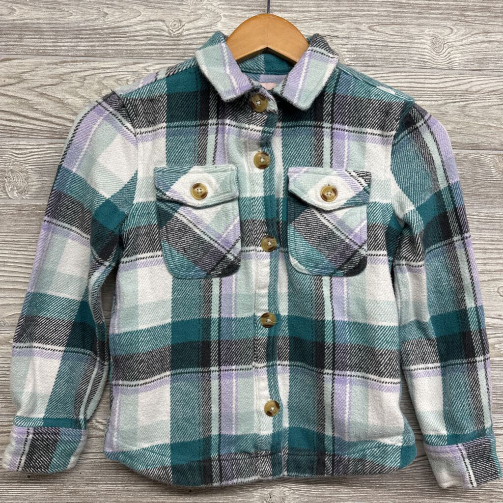 Plaid Shacket Chest Pockets 8