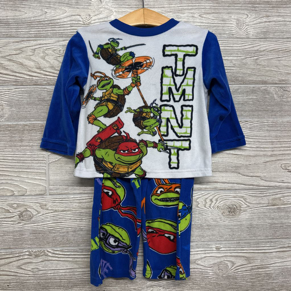 2 Pc Ls Plush Pjs TMNT