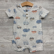 Henley Shorty Romper Cars 18M