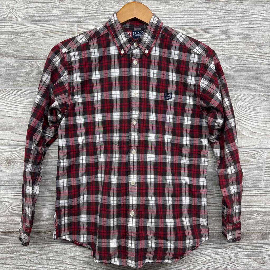 Ls Button Up Shirt Plaid 14-16