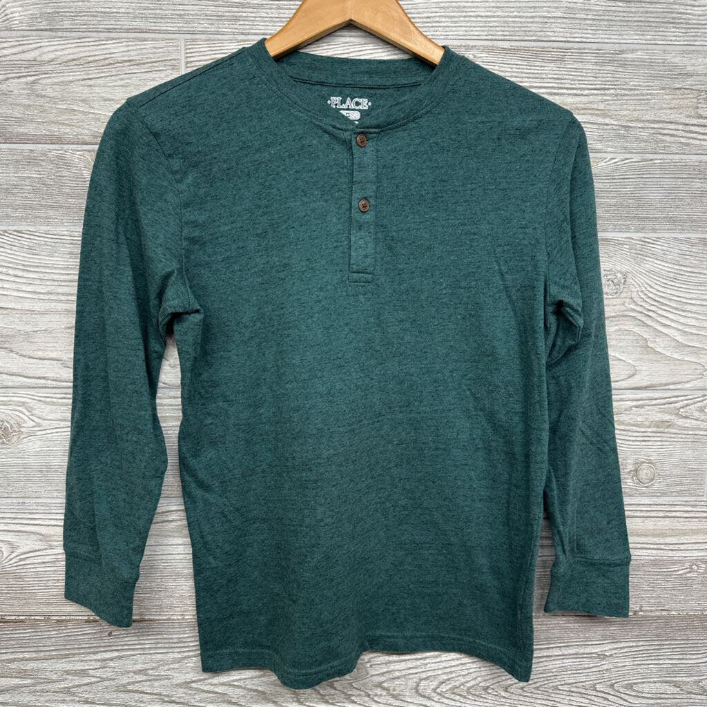 Ls Henley Shirt Heather 10-12